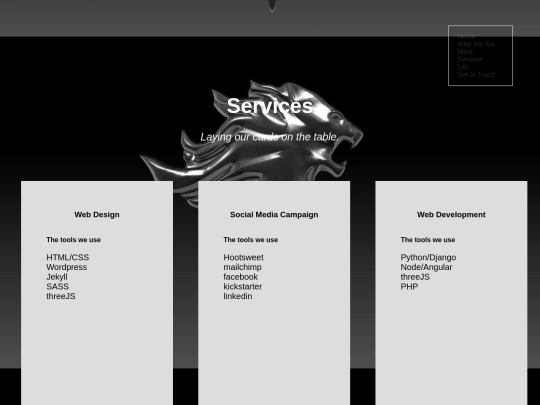 services screenshot