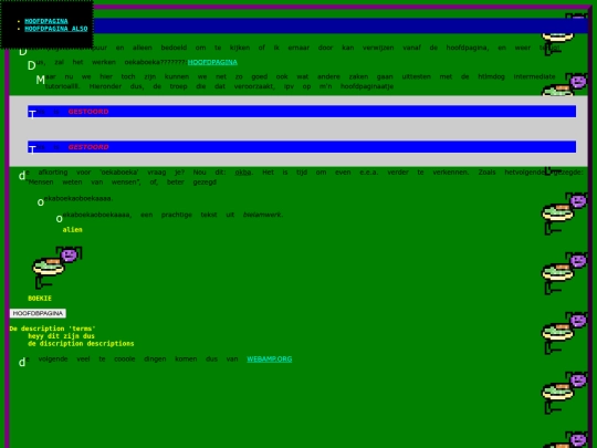 testpagina screenshot