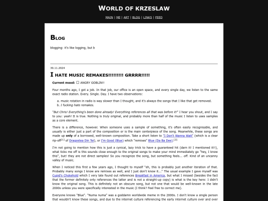 blog screenshot