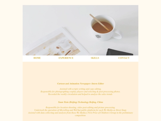homework3/experience screenshot