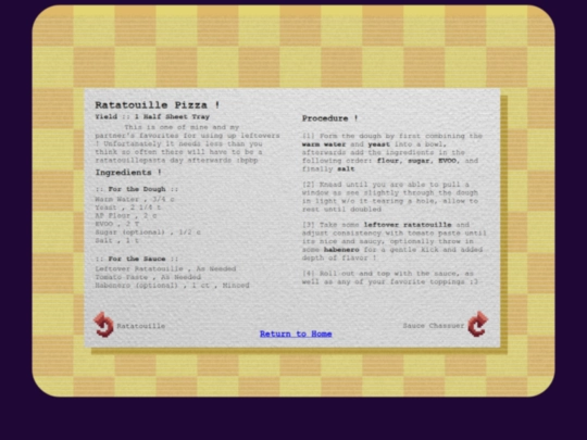 Recipes/recipes_ratatouille_pizza screenshot