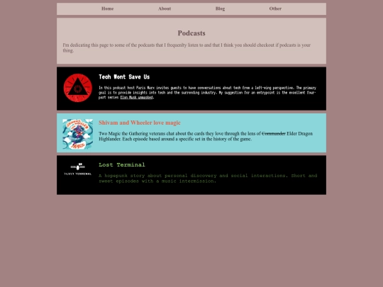 other/podcasts screenshot
