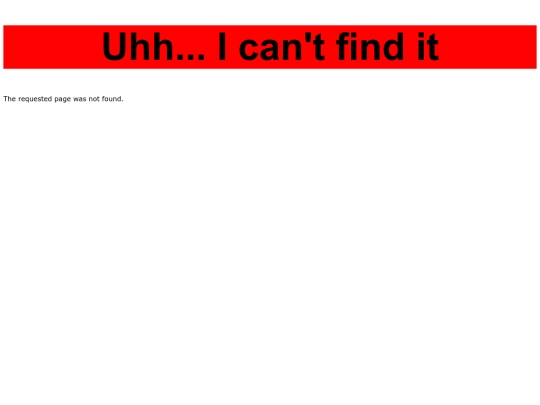 not_found screenshot