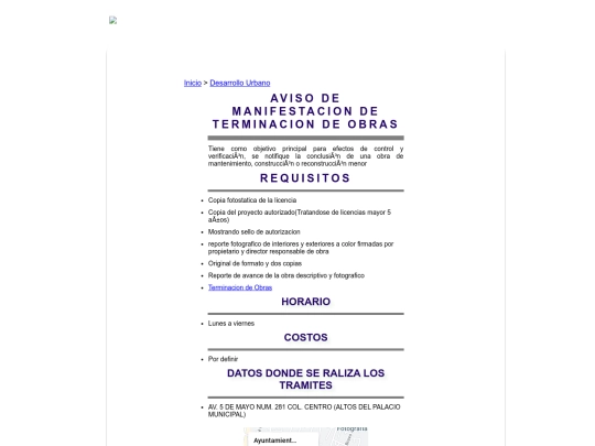 ManifestacionTerminacionObra screenshot