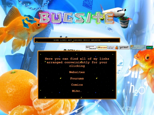 links screenshot
