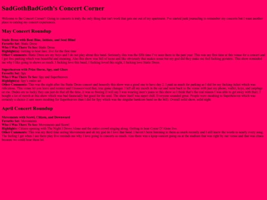 concertcorner screenshot