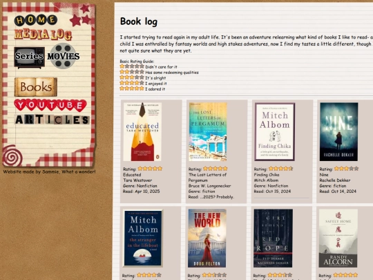 medialog/books screenshot