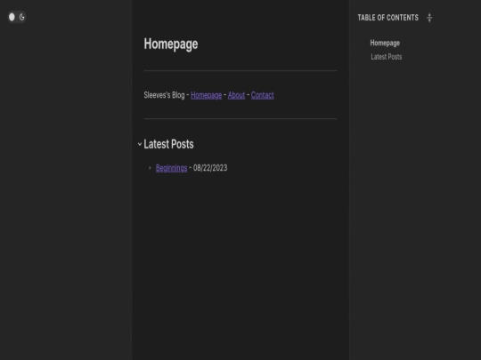 index screenshot