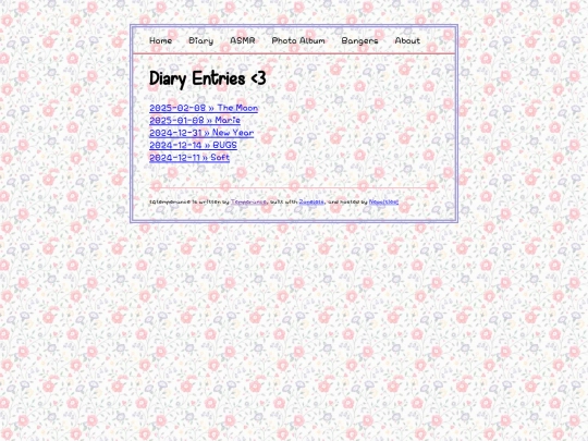 diary screenshot