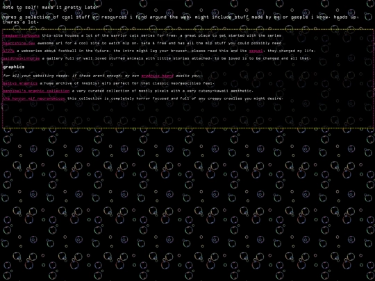 links screenshot