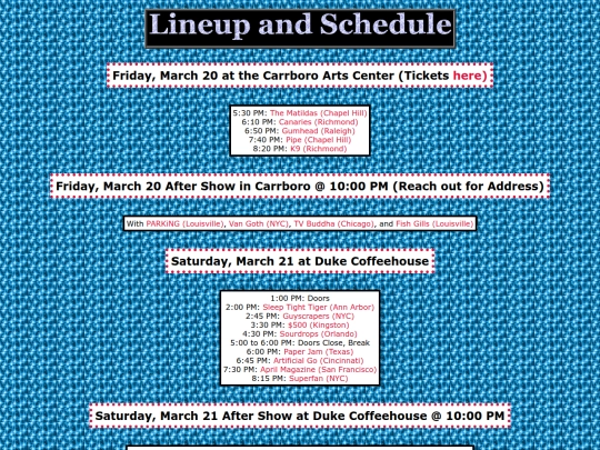 lineup screenshot