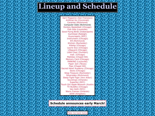 lineupnodates screenshot