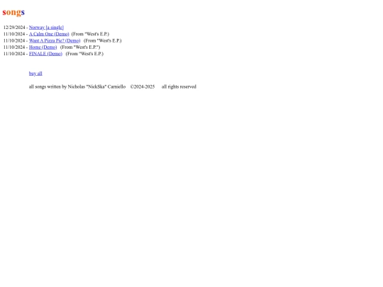 songs screenshot
