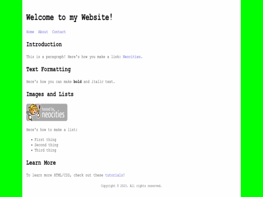 index screenshot