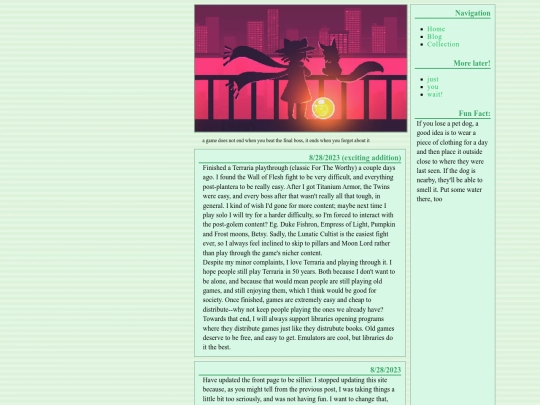 blog screenshot