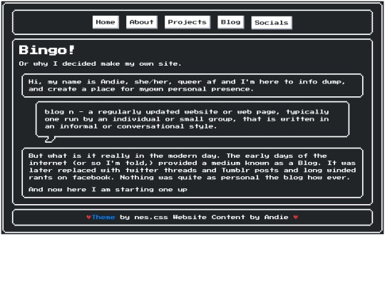 blog/bingo screenshot