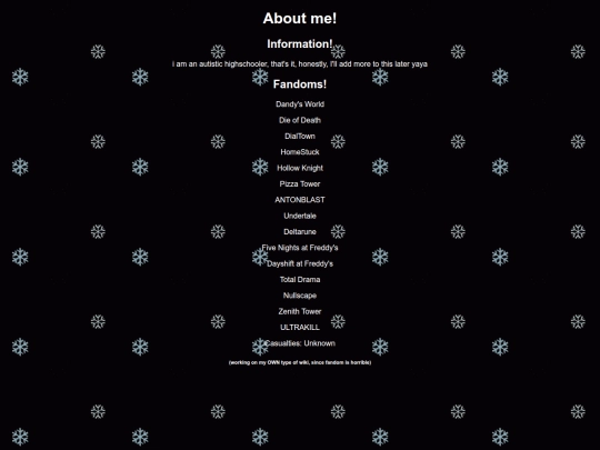 aboutme screenshot