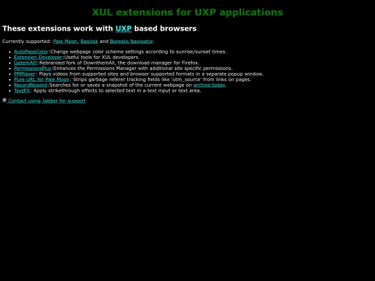 xul/xul-extensions screenshot