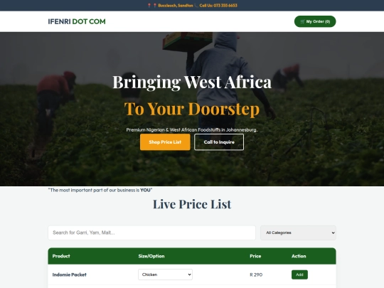 Mom website screenshot