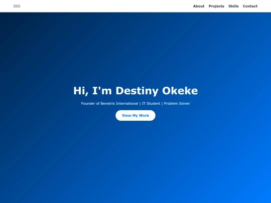 Portfolio website/des screenshot