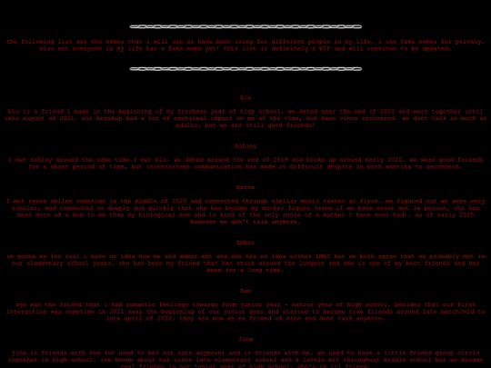 namelist screenshot