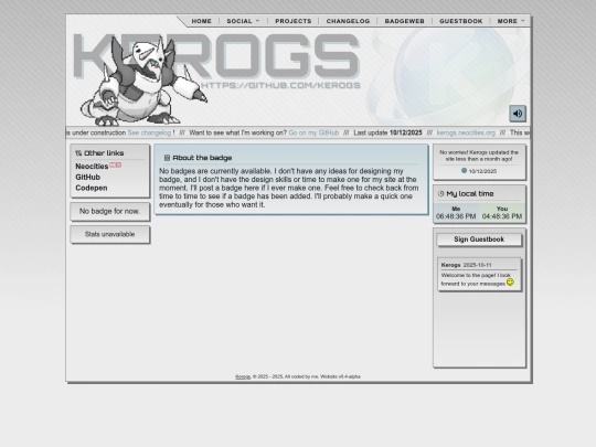 badgeweb screenshot