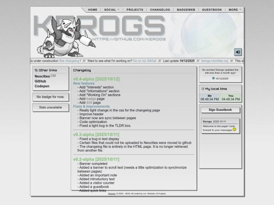 changelog screenshot