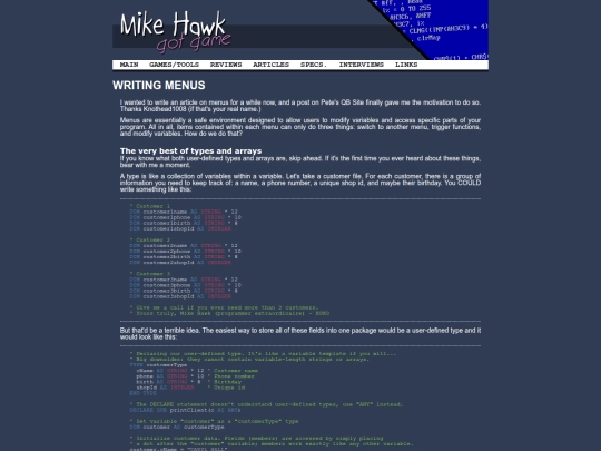 articles/menu screenshot