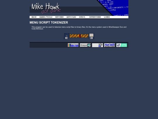utils/mnutok screenshot
