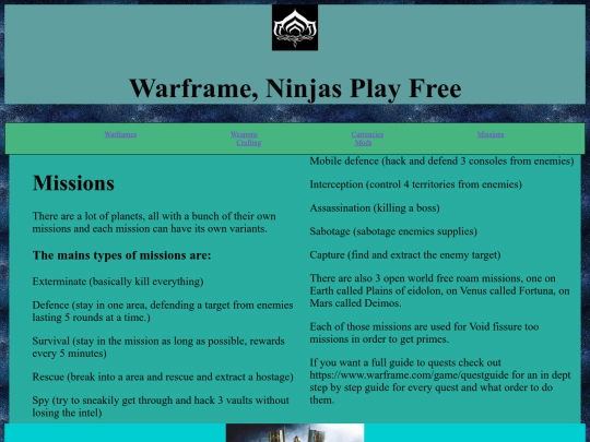 Missions screenshot