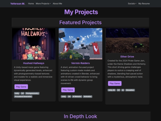 projects screenshot