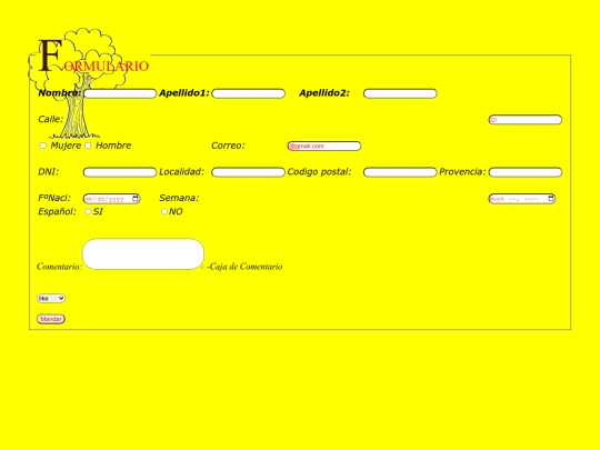 Sgundarias/Formulario screenshot