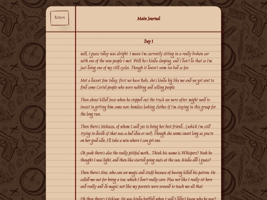 Journal screenshot