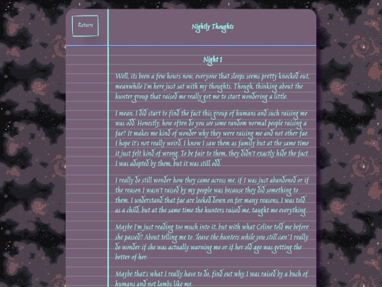 Nightly1Thoughts screenshot