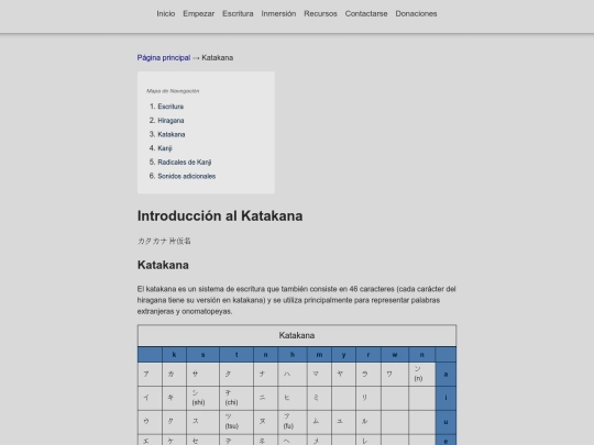 Contenido/Escritura/katakana screenshot