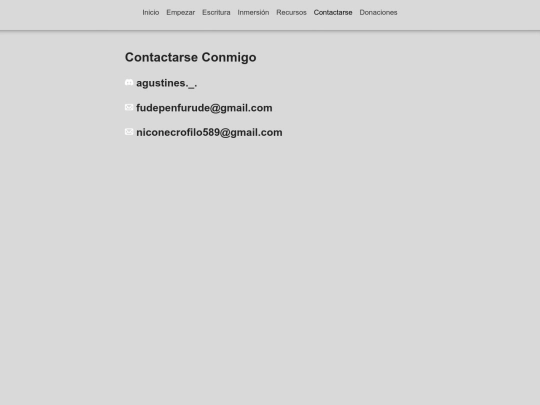 Contenido/contactame screenshot