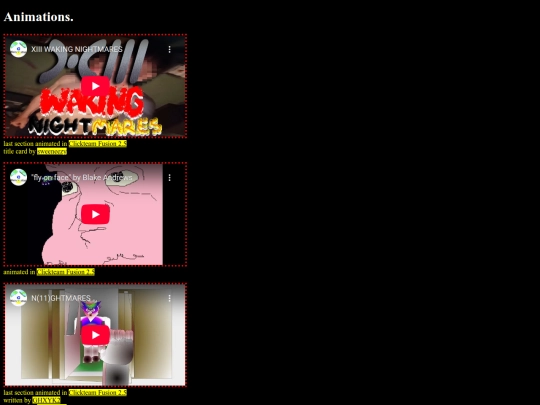 animations/videos/videos screenshot