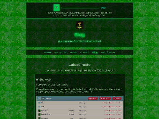 blog screenshot