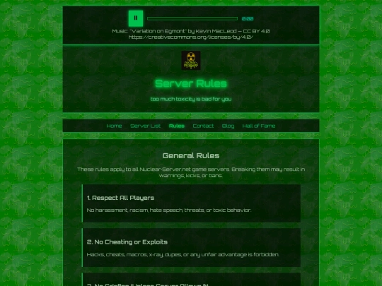 rules screenshot