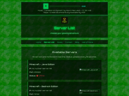 server screenshot
