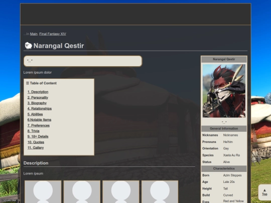 character_pages/ffxiv/narangal/profile screenshot