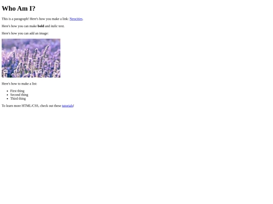 whoami screenshot
