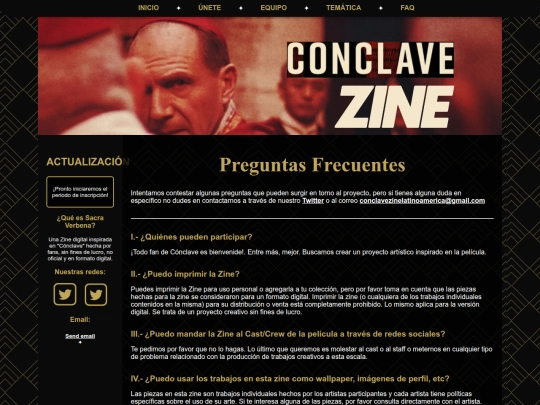 FAQ screenshot