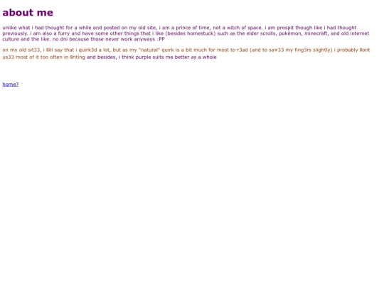 aboutme screenshot