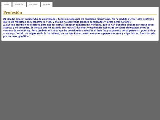 Web_monstruo/profesion screenshot