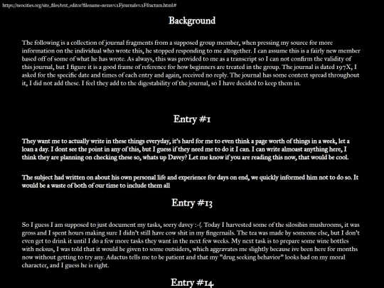 nexus/journals/fractum screenshot