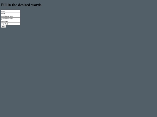 Semester 2/SillySentenceAssignment screenshot