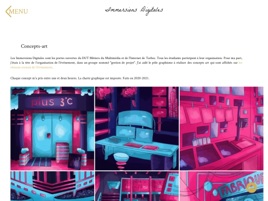 html_portfolio/Immersions_Digitales screenshot