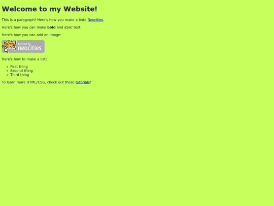 links screenshot