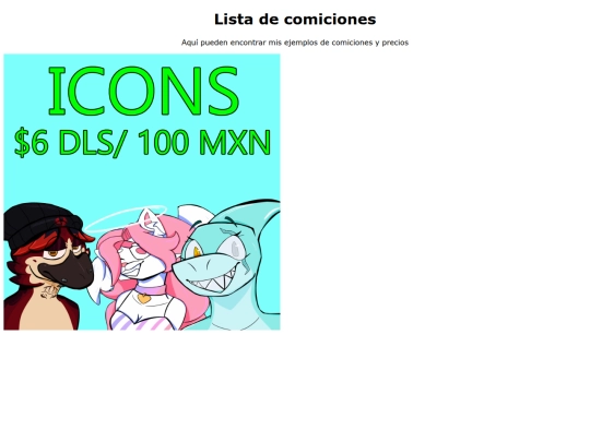comiciones screenshot